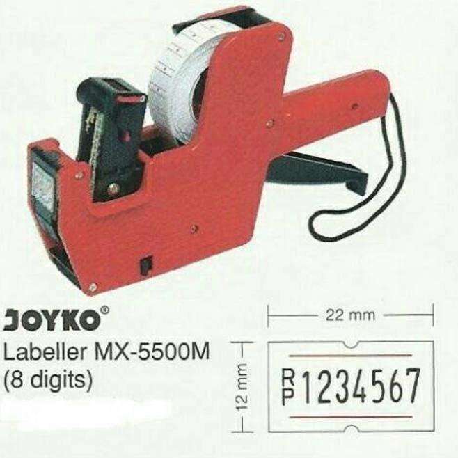 

[SKU : W7COJ] label harga joyko alat mesin lebel cetak price tag labeller tempel harga mx 5500m 1 ba