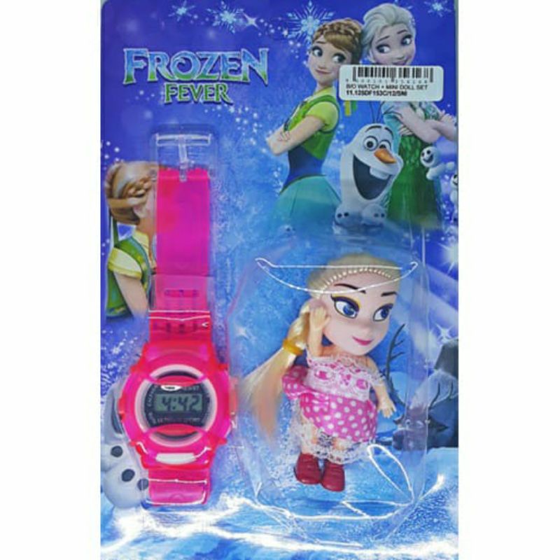 Jam Tangan Anak Perempuan Gratis Boneka Frozen