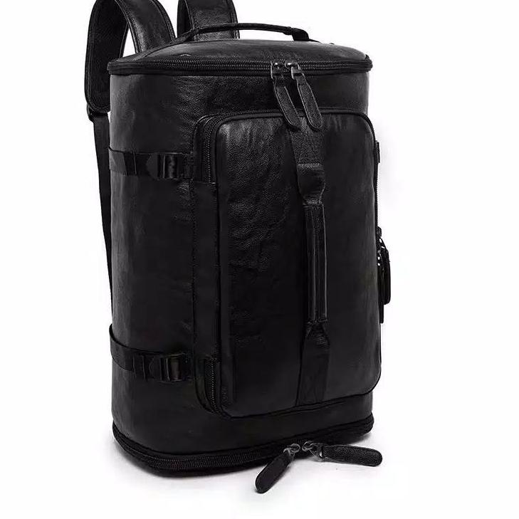 Harga Murah.. Gh-bag Tas Ransel Travelling Besar Kulit Pu Hiking Impor Keren Modis kulit sintetis