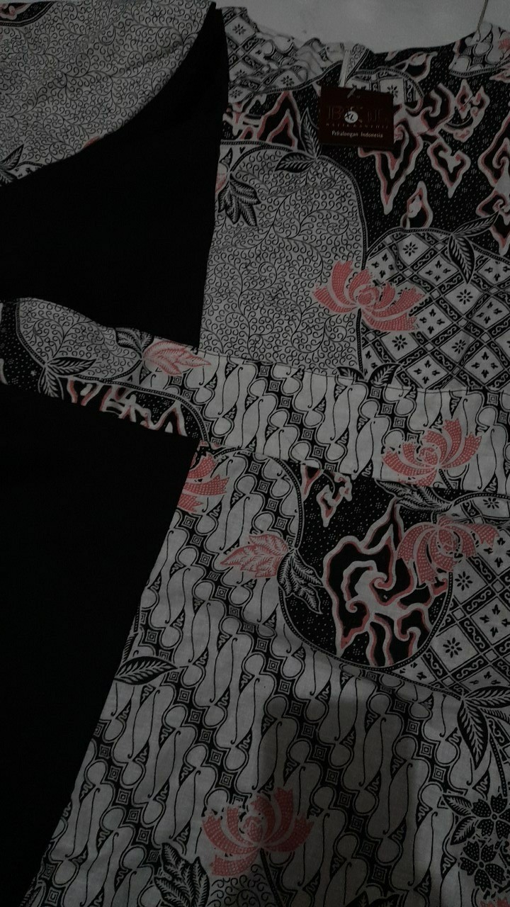 Tey-17 Batik Wanita Asj Sa Hrb026 Kenongo Kemeja Tosca Pendek