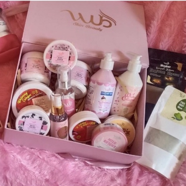 WUB SKIN BEAUTY Body Scrub Sakura/Milk Bright/Coconut Milk/Cream Bleaching & Vit E/Wash/Bird Nest So
