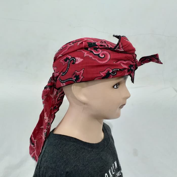 Topi Blankon Blangkon Balita Anak Khas Jawa Motif Corak Batik Tertutup