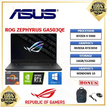Laptop Gaming Asus ROG Ryzen 9 Series 5900HS Keluaran Terbaru Paling Murah
