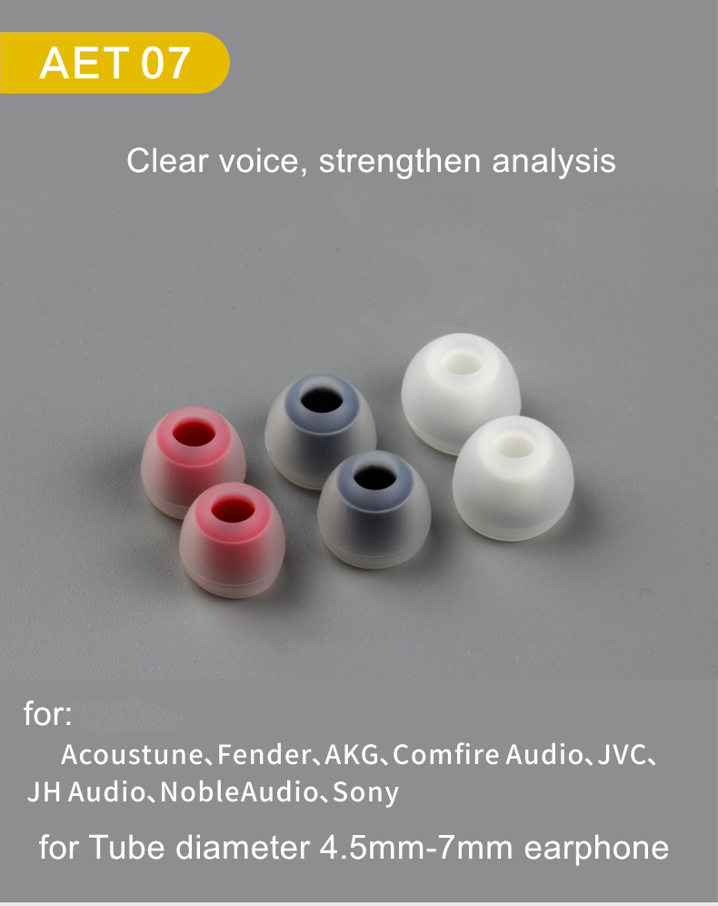 (1 Pair) Acoustune AET06 AET07 AET08 AET16 Genuine Eartips Ear Tips Buds for In Ear earphone IEM earbuds accessories