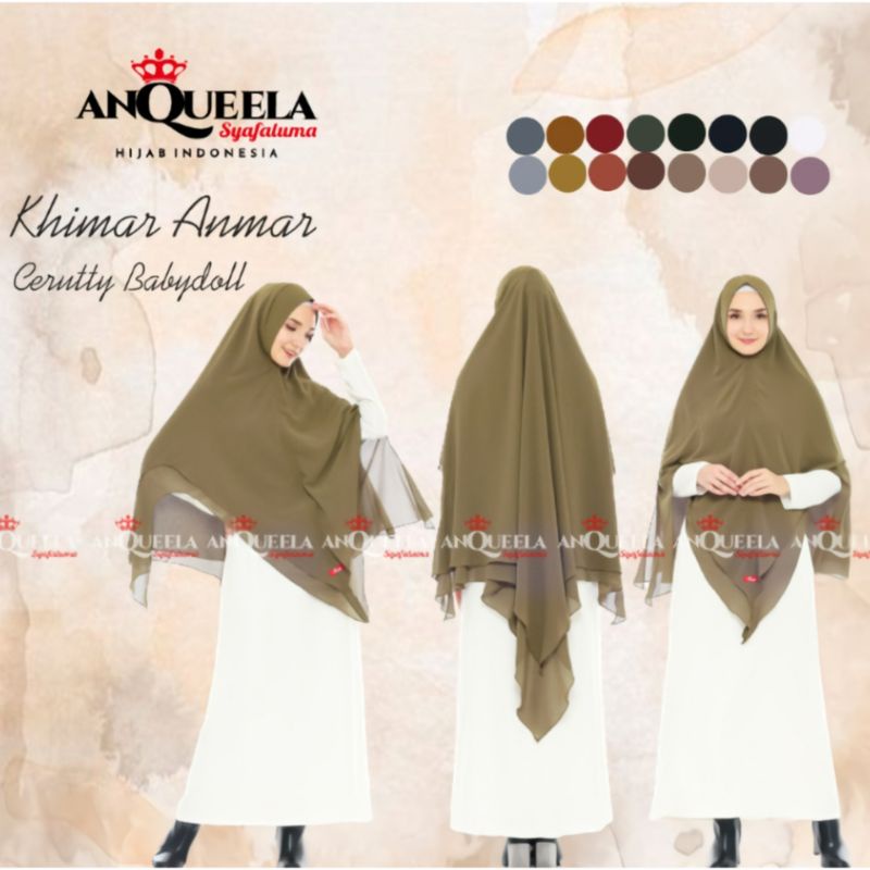 Khimar Anmar Ori Anqueela Syafaluma Hijab