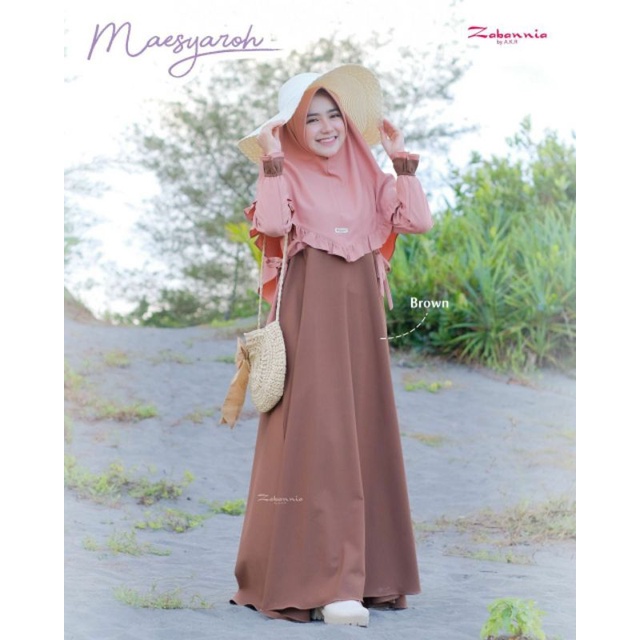 GAMIS MAESYAROH SATU SET HIJAB •  ZABANNIA