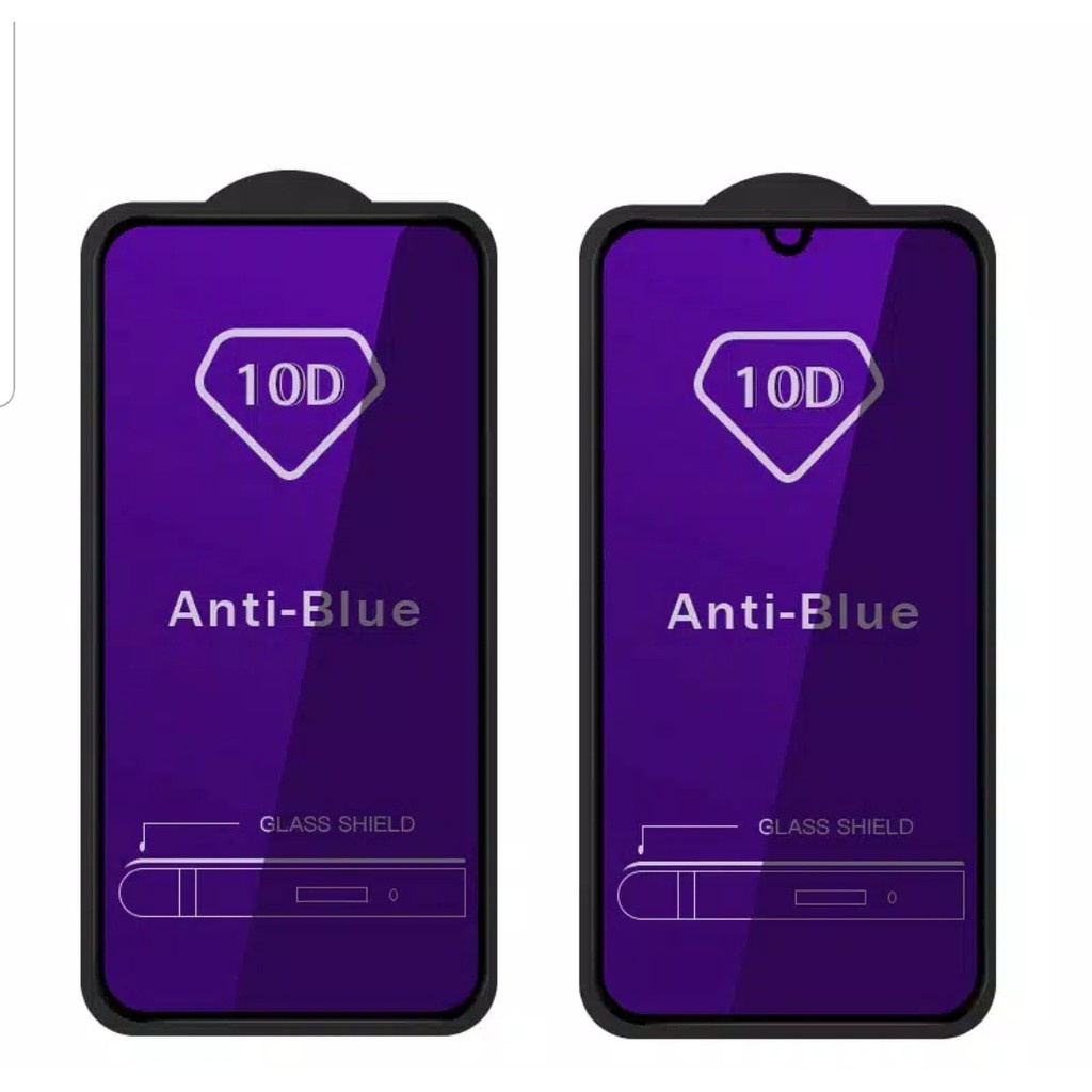 TEMPERED GLASS ANTI RADIASI - ANTI GORES KACA BIRU BLUE RAY BLUE LIGHT FULL SCREEN VIVO Y11 Y12S Y12