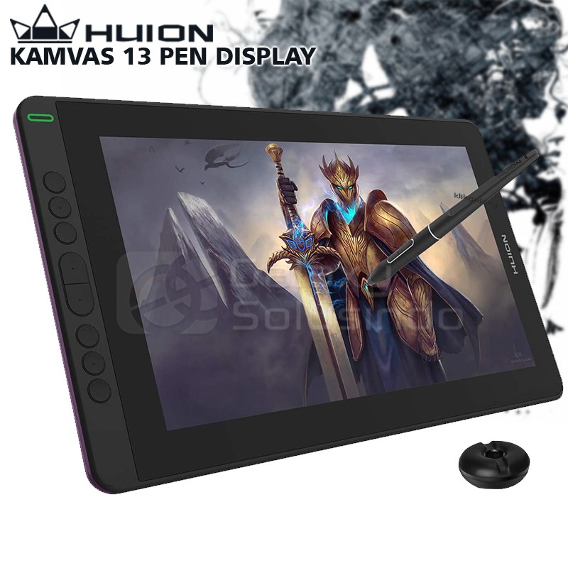 Huion KAMVAS 13 Pen Display Drawing Tablet - Violet Purple / Ungu