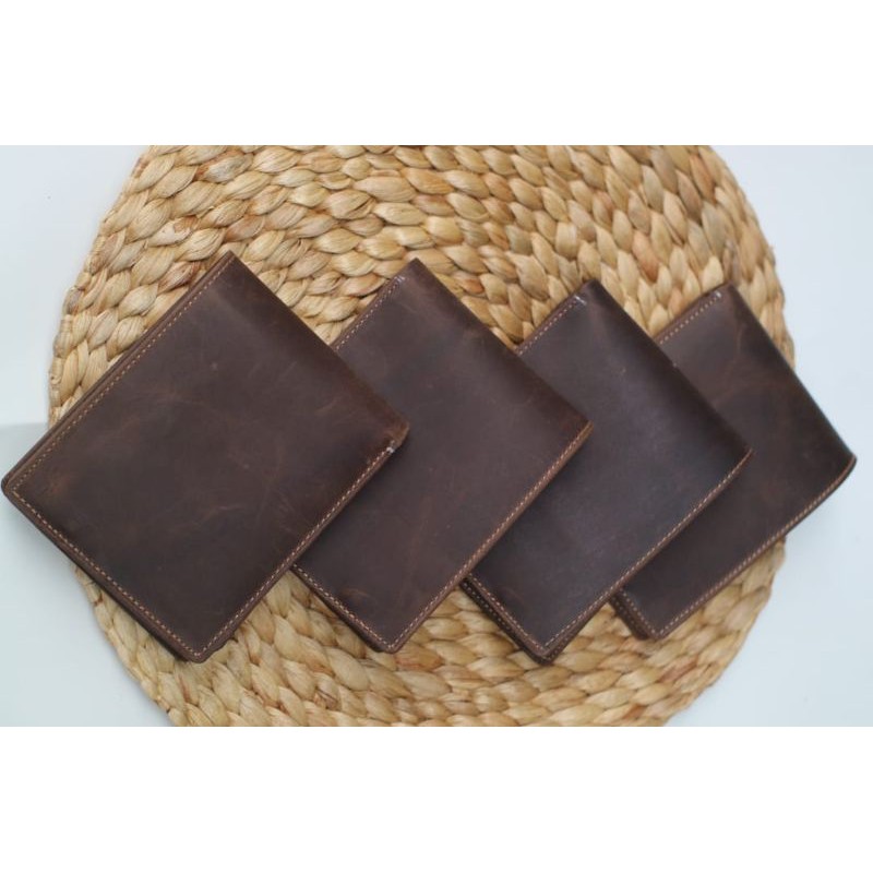 dompet kulit sapi pria crazy horse