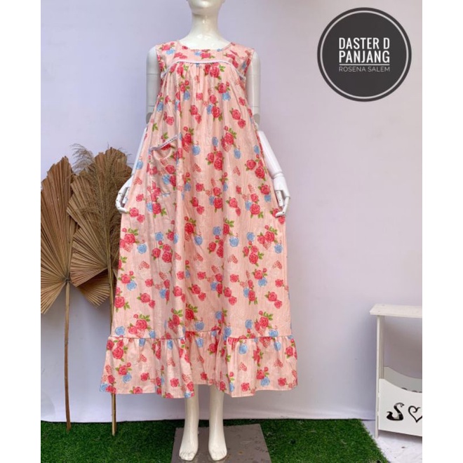 Homedress Daster Katun Jepang Premium Ori Cantik Murah Model D Panjang size S ld 100 M ld 110cm