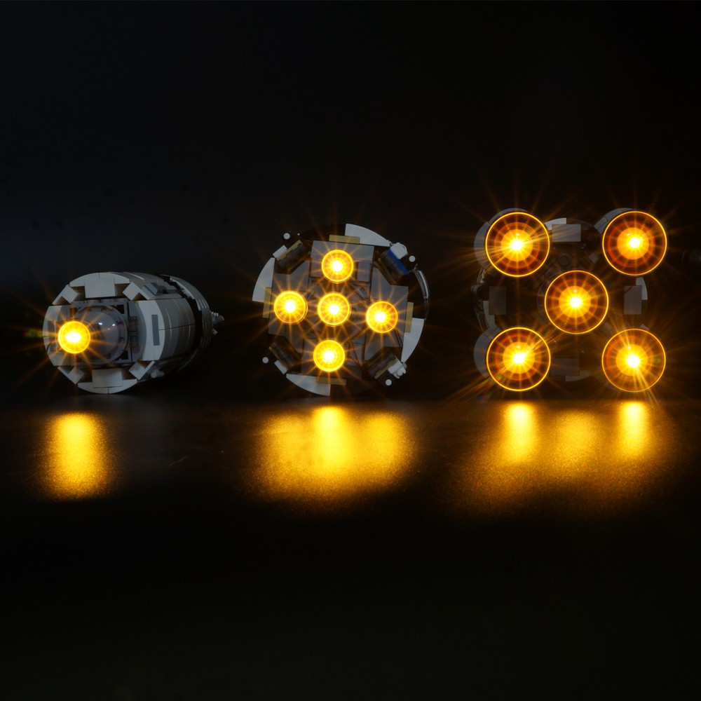 Mainan Lego Anak Led Light For Lego 21309 Creative The Apollo Saturn V Launch Vehicle Building