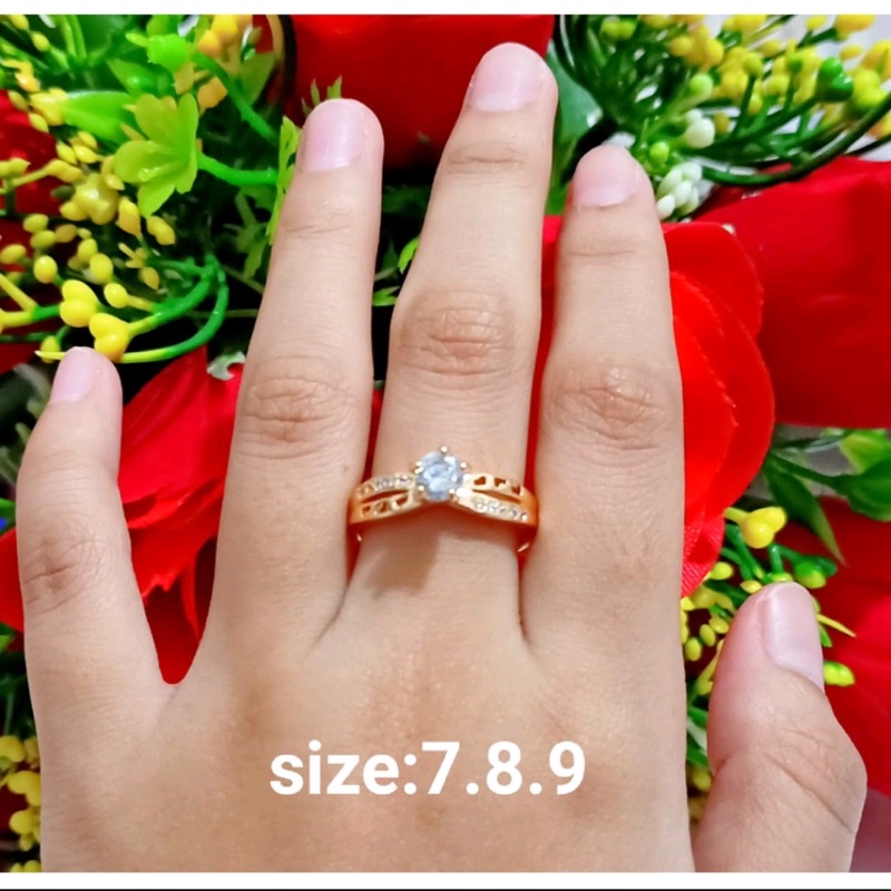 Cincin Dewasa TITANIUM Gold  Anti Karat | COD