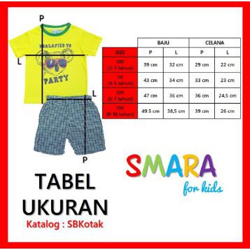 BAJU ANAK LAKI-LAKI / SETELAN ANAK COWO  SMARA FOR KIDS SB KOTAK