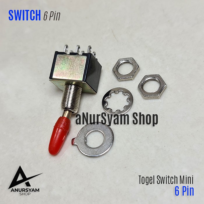 Saklar Mini 6 Pin / Togel Switch