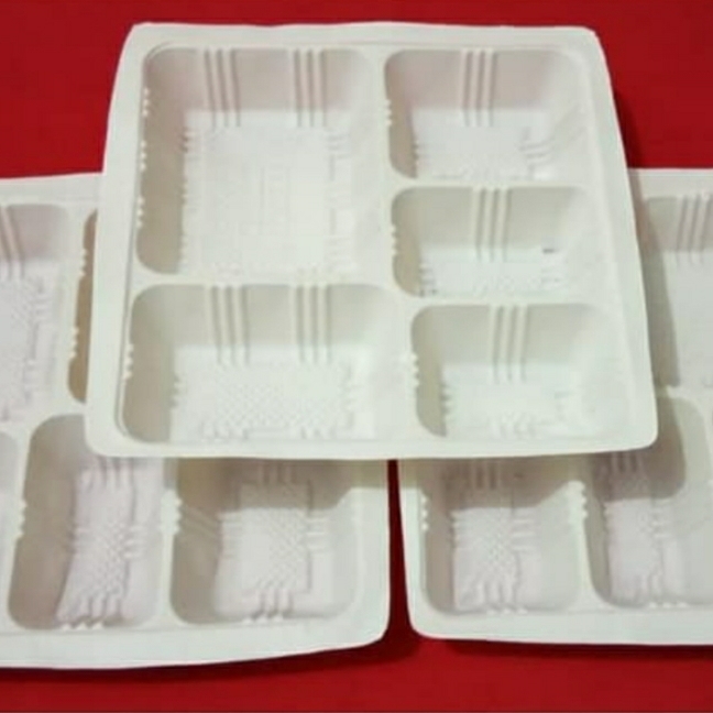 Rfs71s Mika Sekat 5 Uk 20X20 Cm Putih Susu 10Pcs Dbygs4