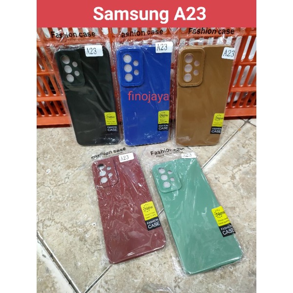 Softcase Samsung A23 4G Silikon Casing Selicon Case Macaron Pelindung Pro Camera