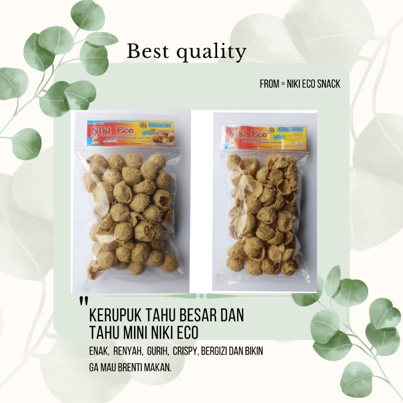 

KERUPUK KRUPUK TAHU BALIK / WALIK / CRISPY / PONG NIKI ECO 250 gr KERIPIK KRIPIK