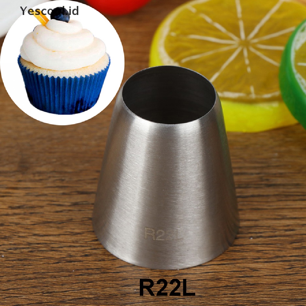 (Yescool) R22l Spuit Piping Bulat Untuk Dekorasi Kue / Pastry