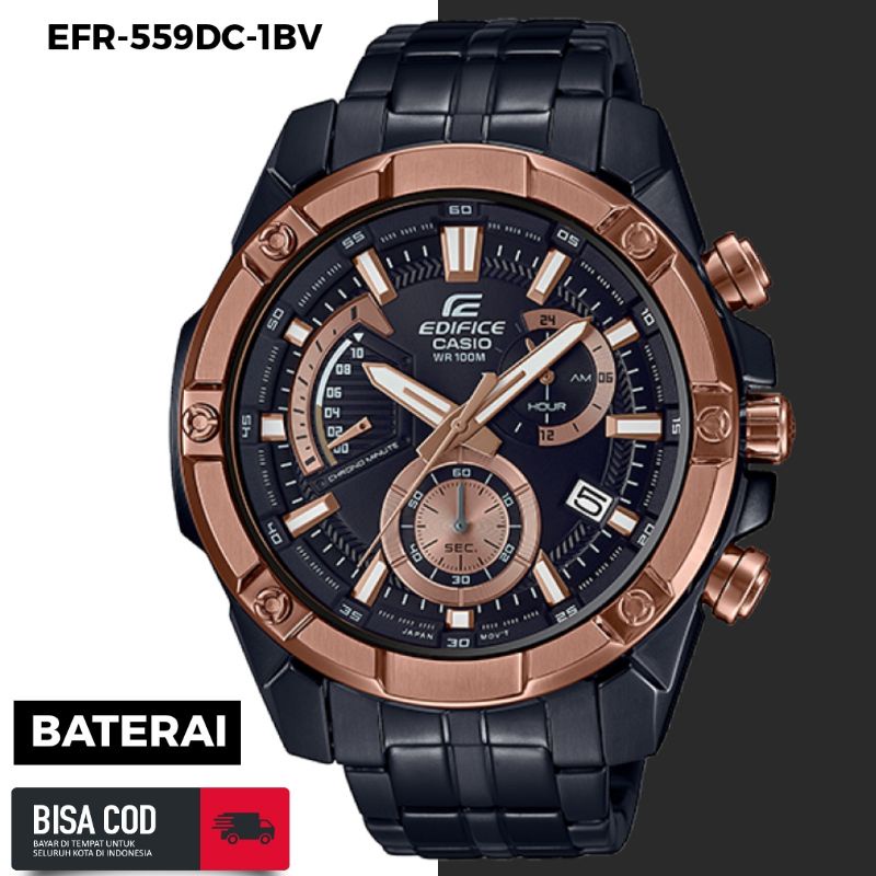 Jam Tangan Pria Merk Edifice Tipe EFR-559DC-1BV