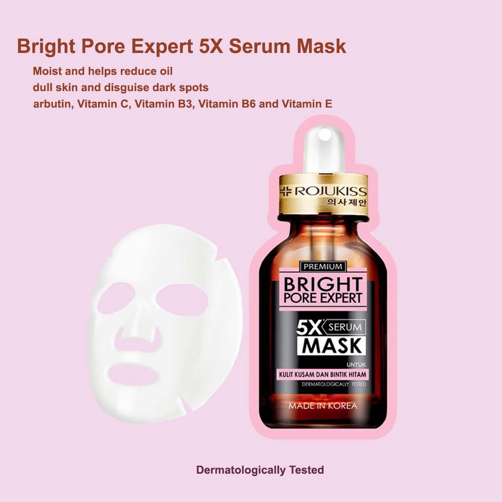 ROJUKISS Bright Pore Expert 5X Serum Mask