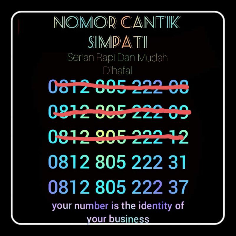 Nomor Cantik simPATI Triple 222 dan 333