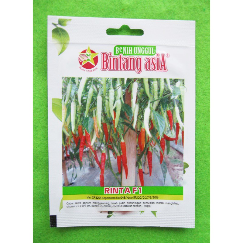 Benih Biji Cabe Cabai Rawit Gantung Rinta Pack - Bintang Asia