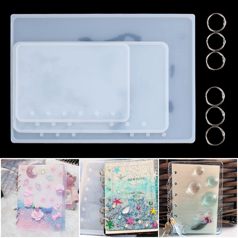 Preva Notebook Cover Resin Cetakan A5 A6 A7 DIY Kerajinan UV Epoxy Casting Mold