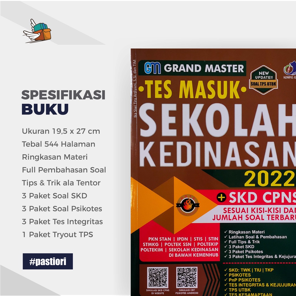 Buku Grand Master Tes Masuk Sekolah Kedinasan 2022-1