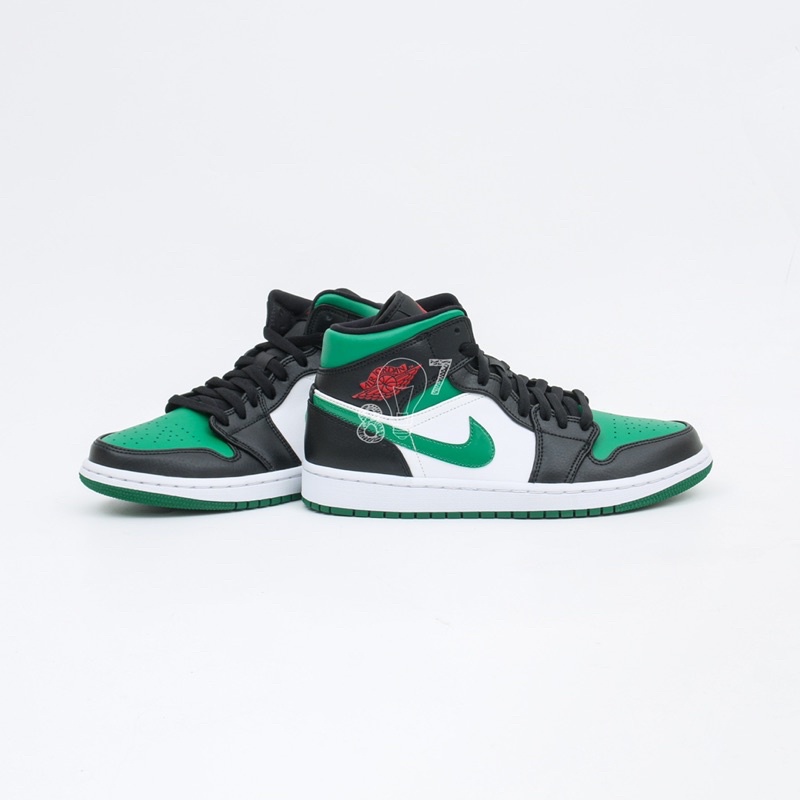 Air Jordan 1 Mid Green toe