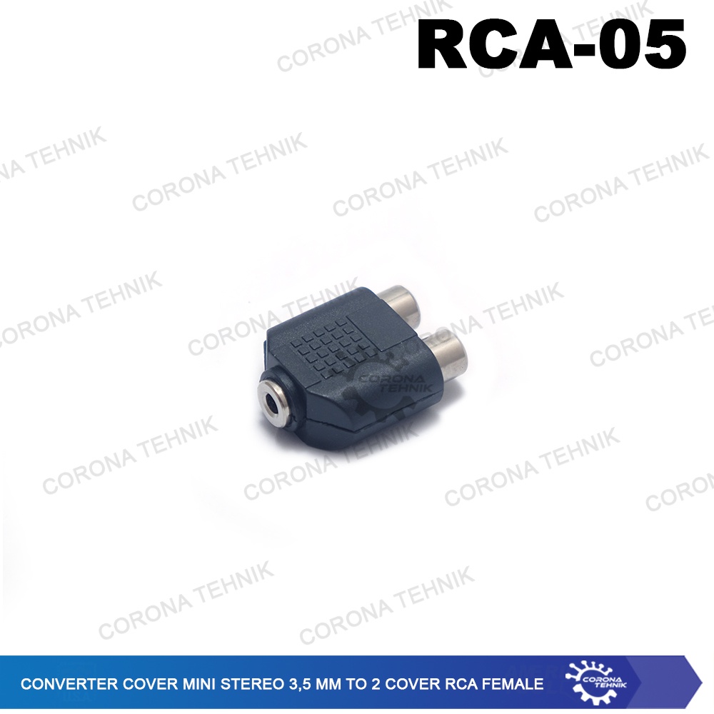 Converter Cover Mini Stereo To 2 Cover RCA