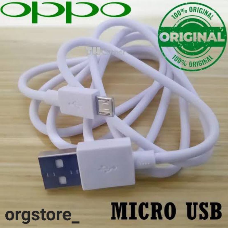 Kabel Data OPPO A3s A5s A1k Original 100% Micro USB 2A