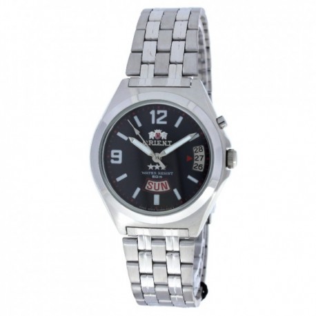 Orient TriStar FEM5A00XBH Automatic Black Dial Silver Stainless Steel - Jam Tangan Unisex