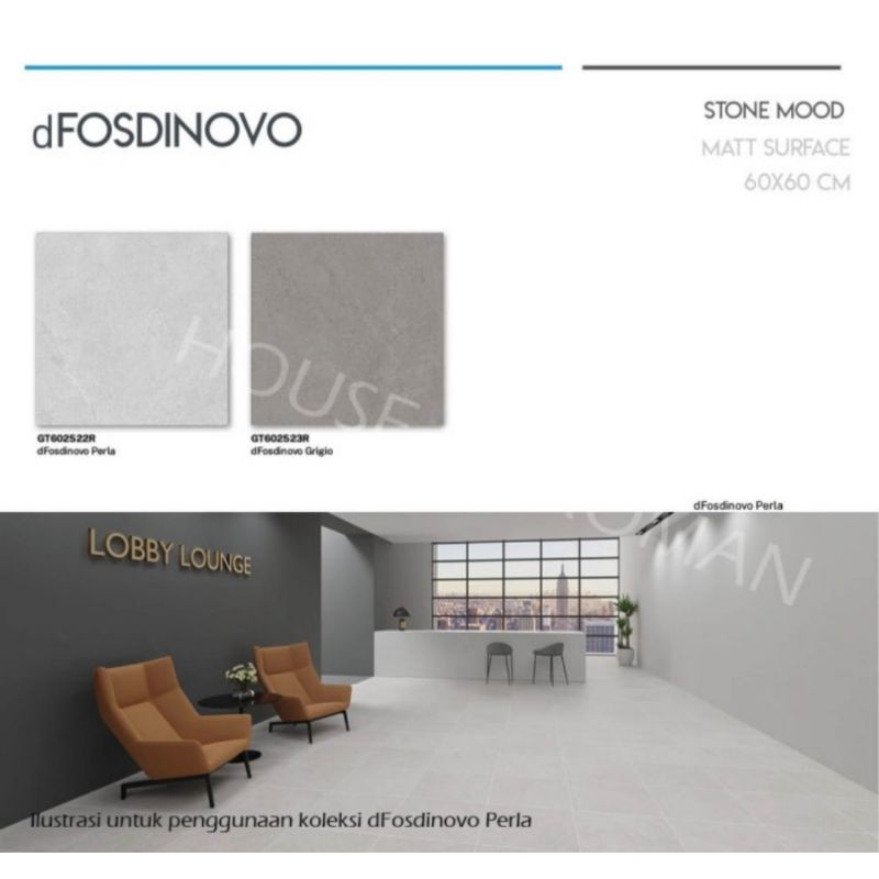 Roman Granit 60x60 dFosdinovo Perla / Granit Lantai Abu-abu / Granit Lantai Minimalis / Granit Lanta