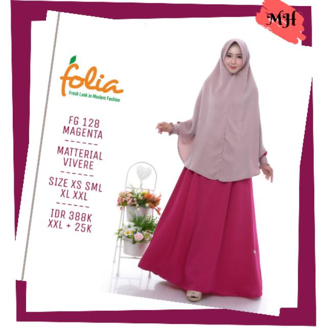 FG 128 ORI BY FOLIA/SET GAMIS SYAR'I MATT VIVERE