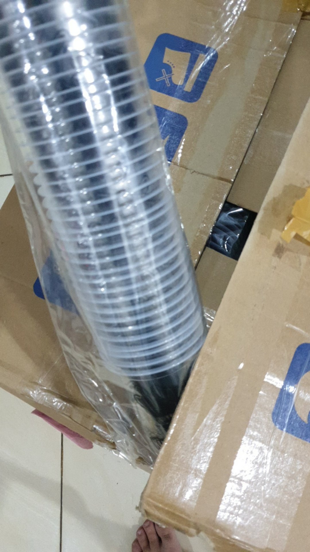 Sablon Gelas Cup Plastik Oval 16oz Ketebalan 9 Gram Minimal Order 1000 Pcs