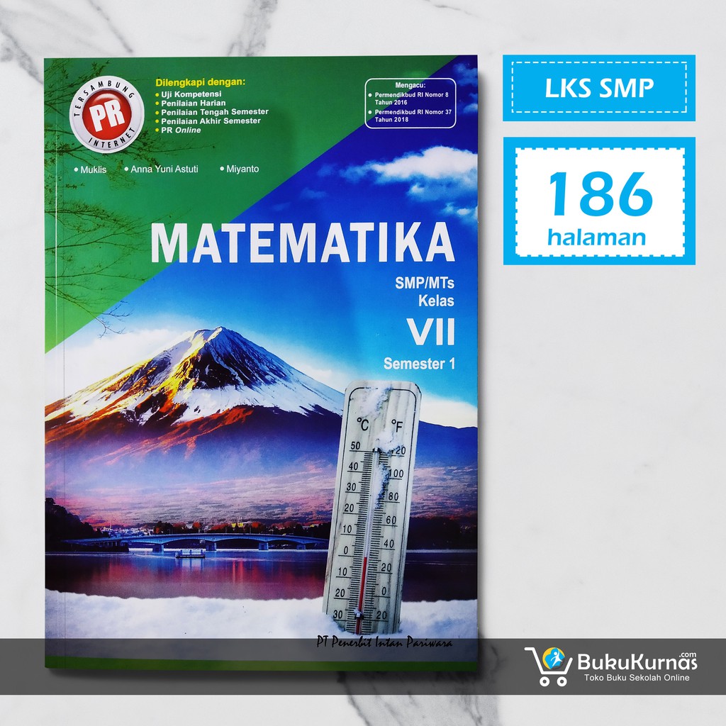 Buku Lks Matematika Smp Kelas 7 Semester 1 K13 Intan Pariwara Shopee Indonesia