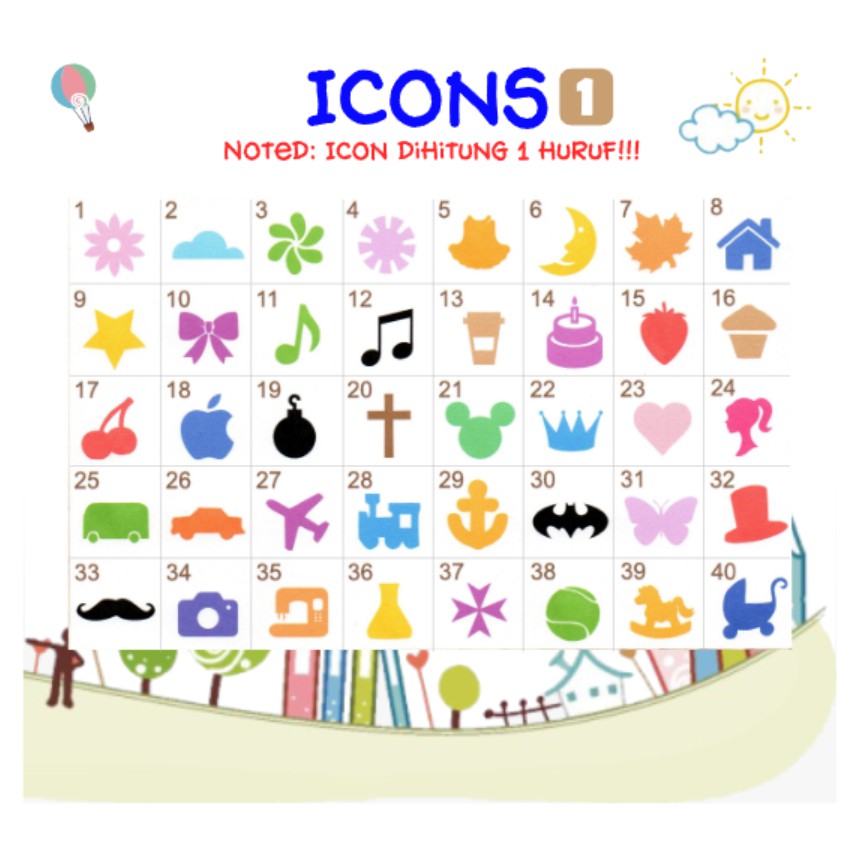 

H7Y Paket Hemat - Label Nama Cutting Stiker Nama Waterproof