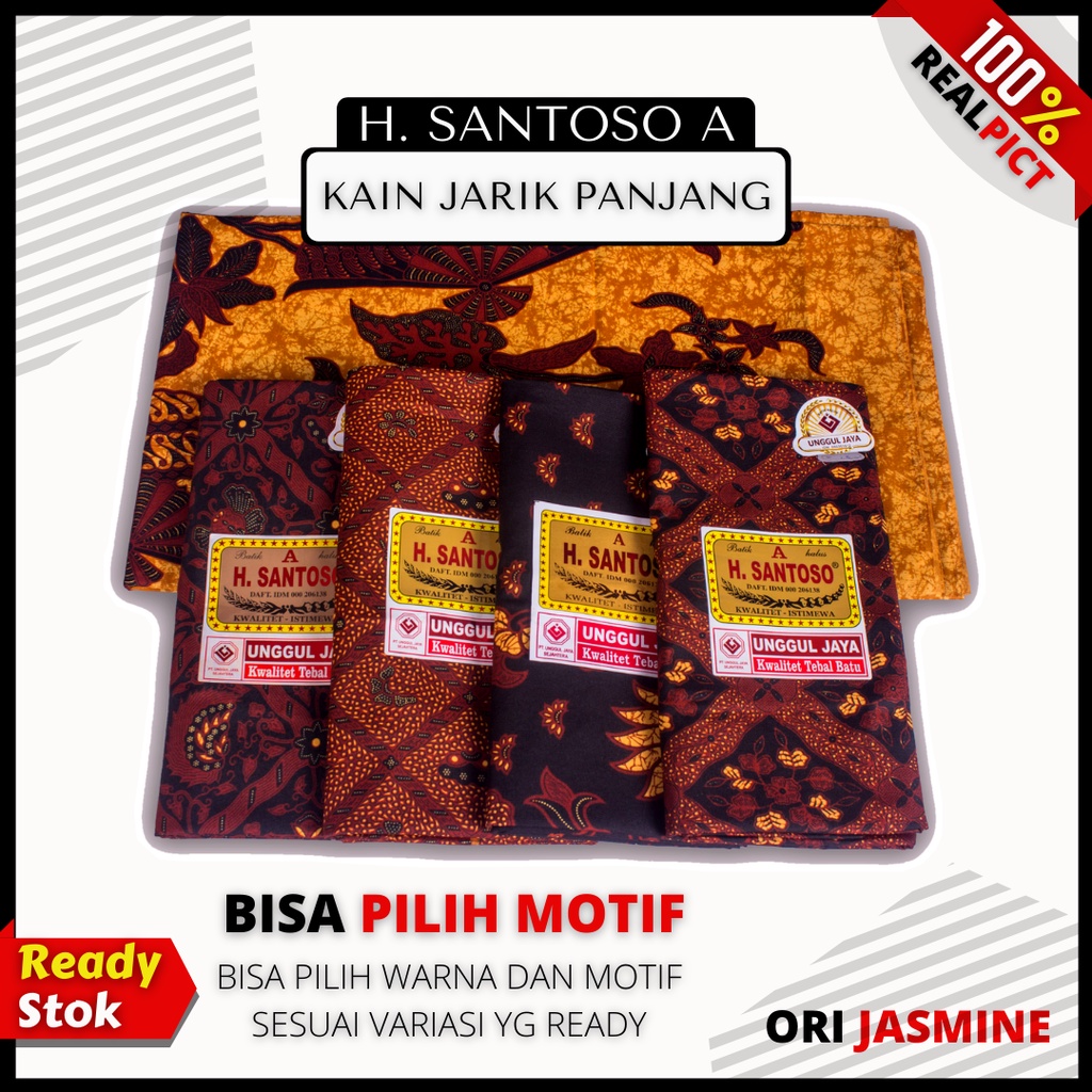 Kain batik meteran katun solo murah premium tulis jarik melahirkan batik katun halus SANTOSO A