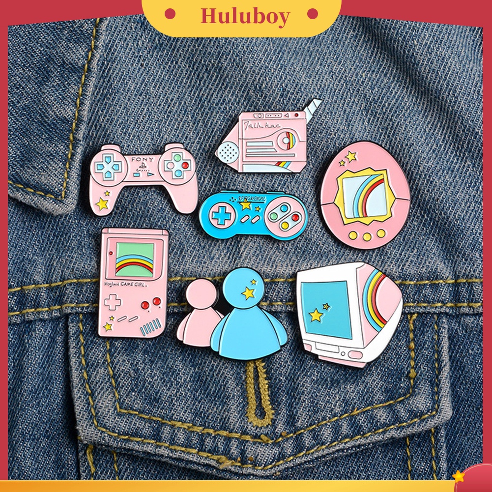 Bros Pin Enamel Bentuk Mesin Game Komputer Untuk Unisex
