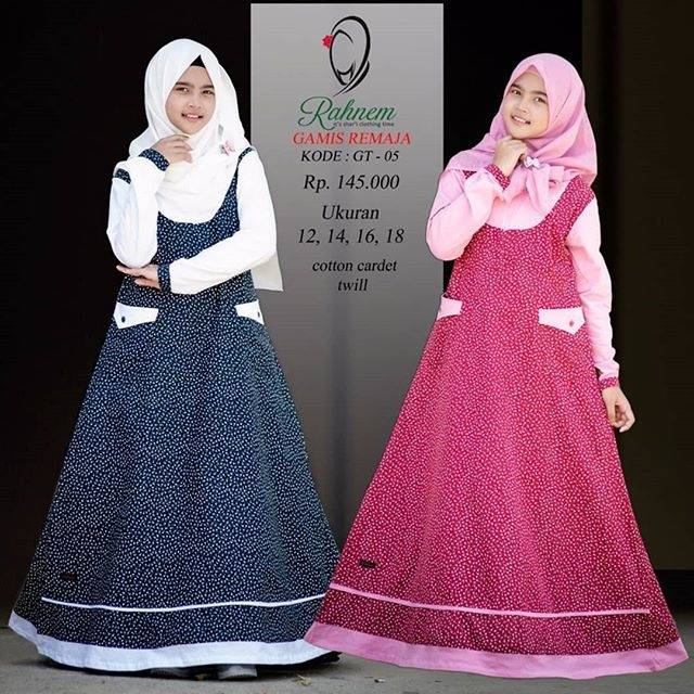 Gamis Rahnem Remaja Gt 07 Gamis Teen Rahnem Model Terbaru Diskon