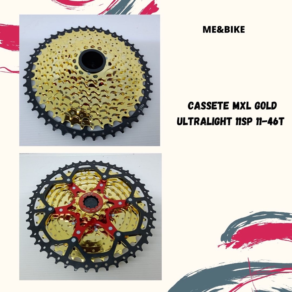 CASSETE SPROCKET MXL GOLD ULTRALIGHT 11 SPEED 11-46T