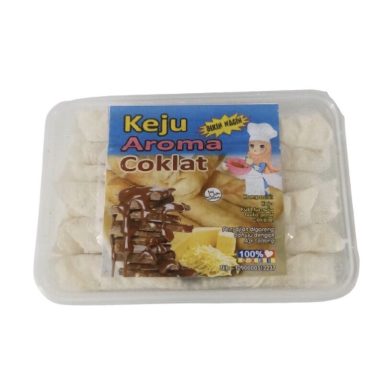 Keju Aroma Coklat (Stick Keju dan Coklat) isi 12