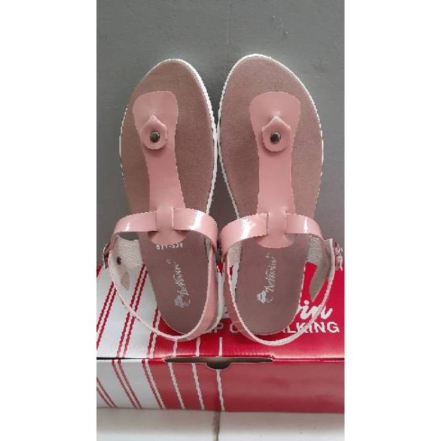 571-509 Dr.Kevin flat sandal sepatu / shoes salem (slm) tali wanita