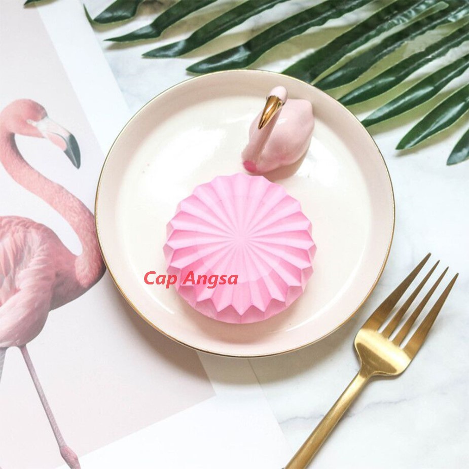 SILICON MOULD LACE ORIGAMI SILICONE MOULD BUNDAR BULAT 3D SILIKON CAKE PINATA PUKUL MOUSSE FONDANT COKLAT