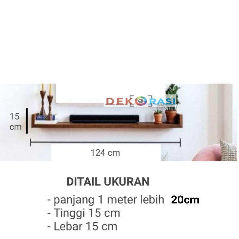 Rak dinding minimalis rak Tv buku vintage ambalan dinding dekorasi rumah rak dapur meja tv furniture