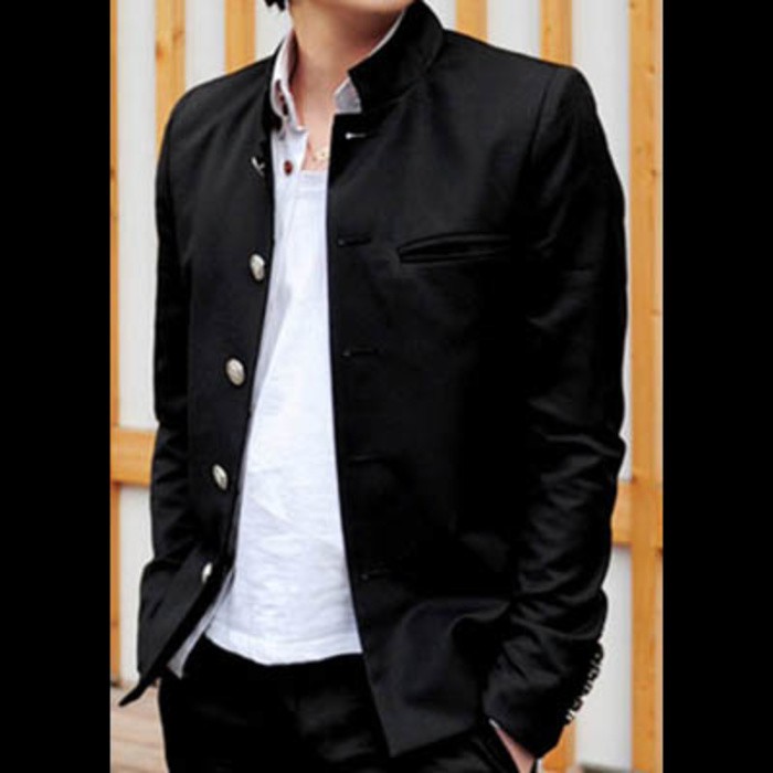 BLAZER CROWS ZERO Korea Black Hitam Pria Suzuran Jas Nikah Resepsi