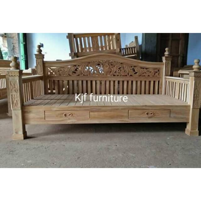 Bale bale jati rahwana bangku bale bale ukuran 200x100