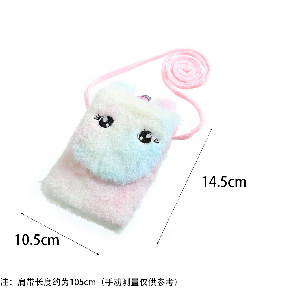 Tas Selempang Unicon Bulu Mini TU019 Fluffy Plush anak perempuan handphone