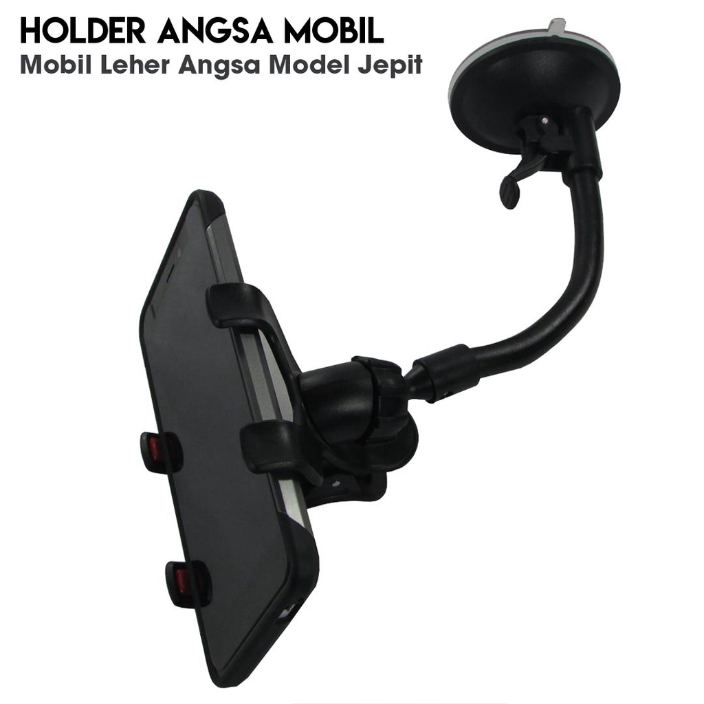Holder HP Mobil Panjang Car Phone Holder Suction (Holder Mobil Leher Angsa) TLM