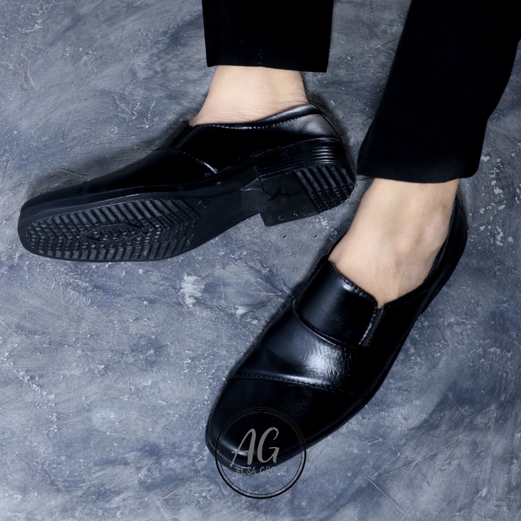 Sepatu Pantofel Pria Pantofel Hitam Pria Sepatu Pantopel Fantofel Kulit Kerja Formal PDH Pria